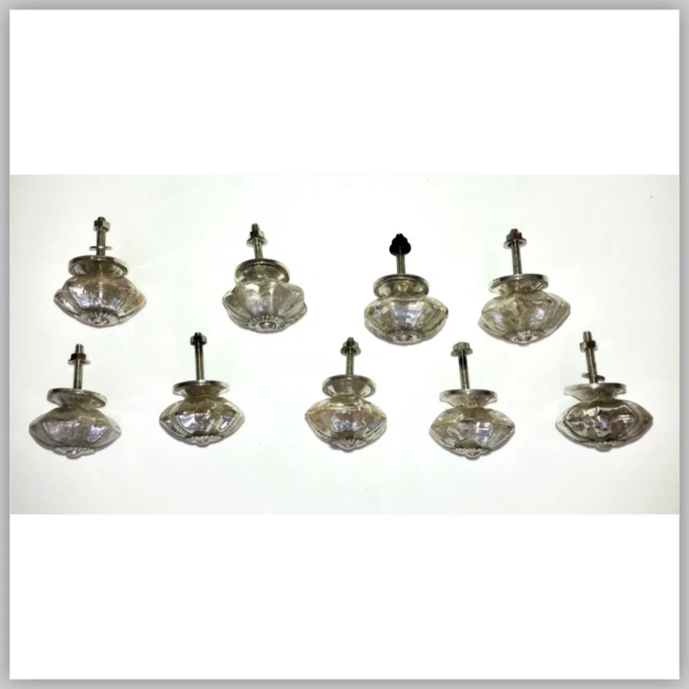 🎉HP🎉 ANTHROPOLOGIE Mercury Glass Melon Vintage Look Cabinet Knobs Set of 9 - Picture 8 of 8